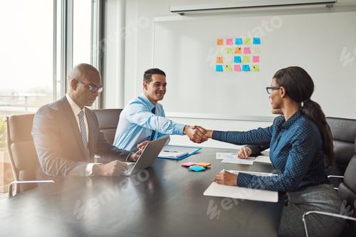Preview: Two business colleagues shaking hands