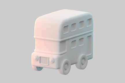 Preview: Chunky double decker bus