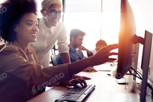 Preview: Software engineers working on project and programming in company
