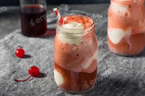 Preview: Cold Cherry Cola Ice Cream Float