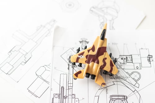 Preview: Electronic circuit and tools, real workplace of electronic engineer military plane