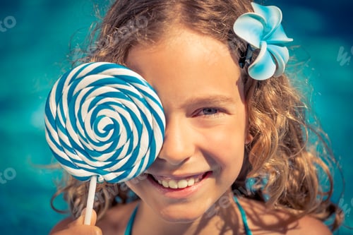Preview: Happy child having fun on summer vacation