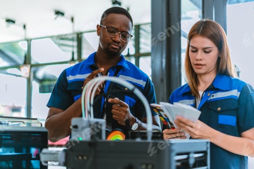 Preview: Engineer Selecting Colors for 3D Printed Products