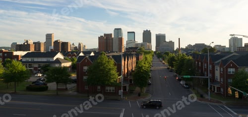Preview: Sunset Downtown City Skyline Birmingham Alabama Carraway Blvd