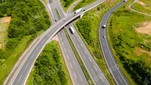 Preview: Modern Highway Cloverleaf Interchange in Germany