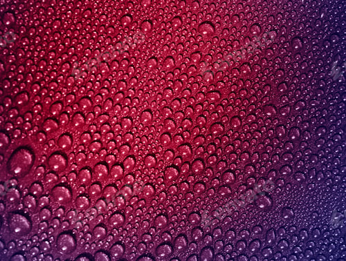 Preview: Water drops on a metallic background
