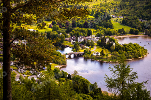 Preview: Village of Kenmore on loch Tay in Perthshire, Scotland.