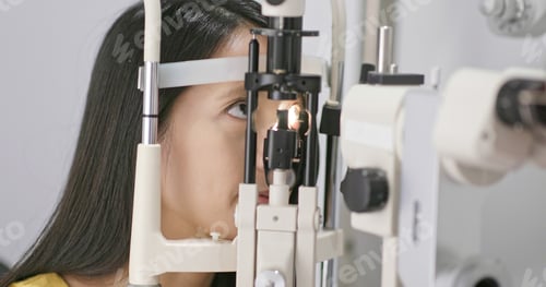 Preview: Woman checking on her eye