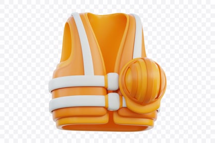 Visualização: Colete de segurança reflexivo