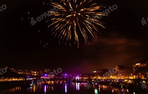 Preview: Fireworks celebration Independence Day in Lyon