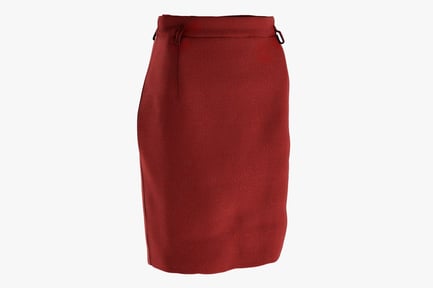 Preview: Classic Red Pencil Skirt