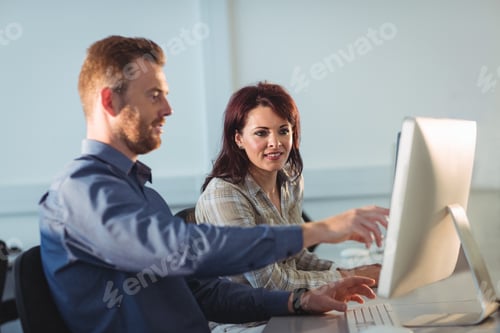 Preview: Mature students using computer