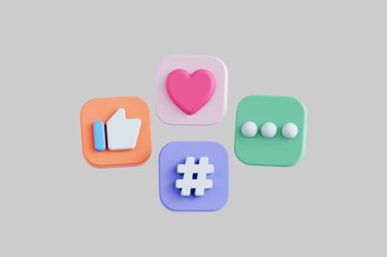 Preview: Social media icon set