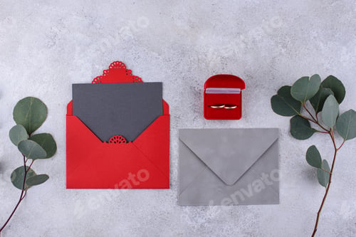 Preview: Wedding invitation card. Save the date concept