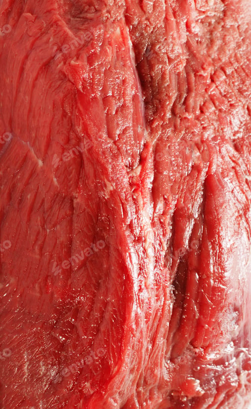 Preview: close-up view of four rump steaks