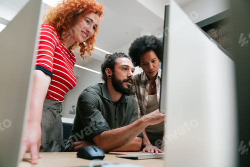 Preview: Software engineers working on project and programming in company