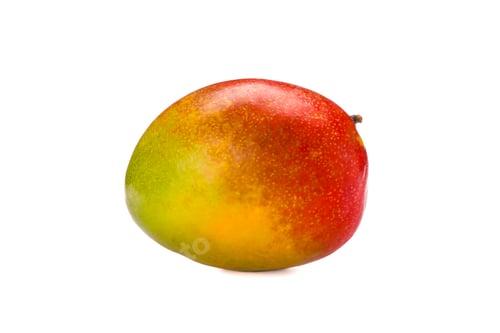 Preview: Fresh tropical mango isolated on white background