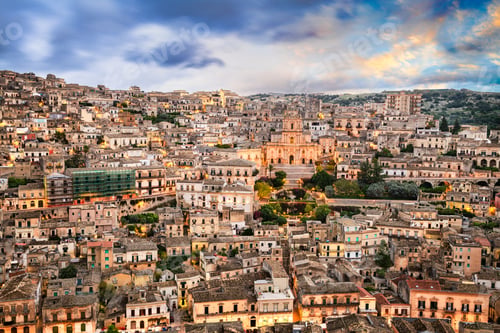 Preview: Modica, Sicily, Italy with the Cathedral of San Giorgio