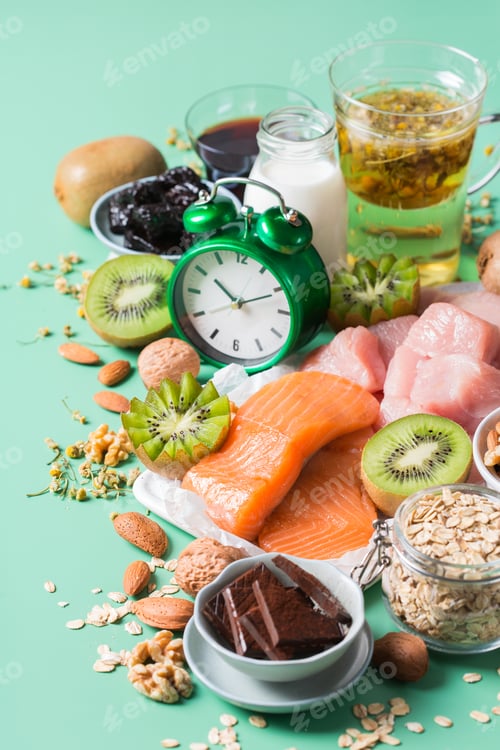 Preview: Foods rich in sleep promoting hormone melatonin and tryptophan