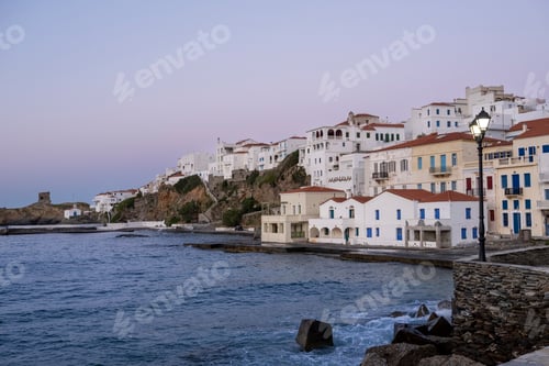Preview: View of Andros, beautiful island in the Cyclades, Greece
