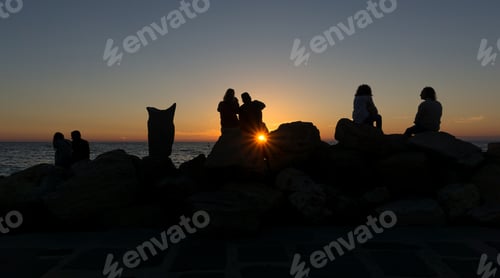 Preview: Love is in the air by the sea at sunset