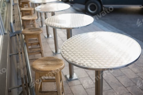 Preview: Stylish bar stool with table at the bakery
