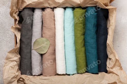 Preview: Set of natural linen napkins