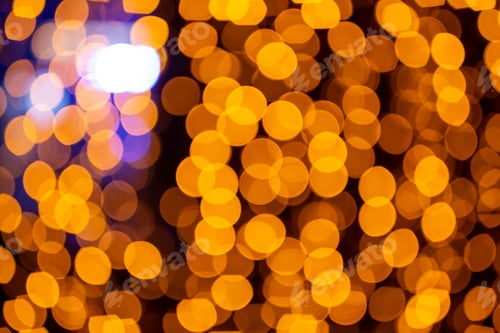 Preview: Abstract circular bokeh background of Christmaslight. bokeh from garlands. background for screen