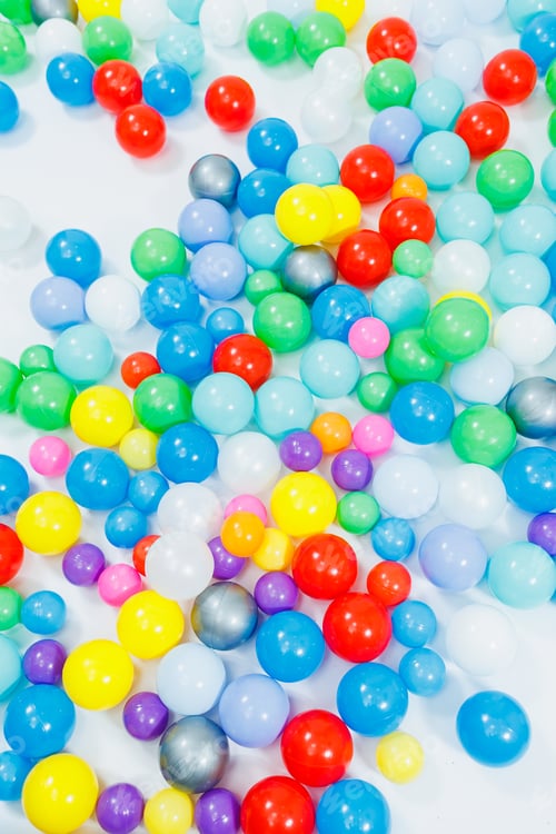 Preview: Plastic multi-colored balls for children's games. Balls for a dry pool.