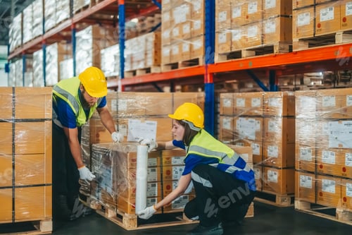 Preview: Warehouse staff sort, categorize, store items, packaging, labeling products, schedule delivery dates