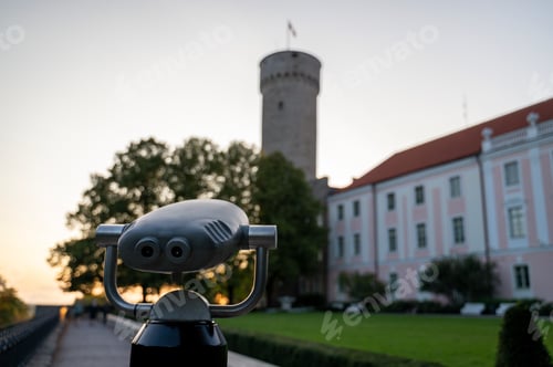 Preview: View to Pikk Hermann tower with main estonian flag