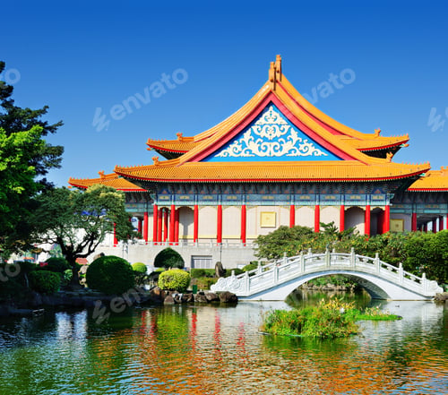 Preview: National Theater Of Taiwan In Freedom Square, Taipei, Taiwan.