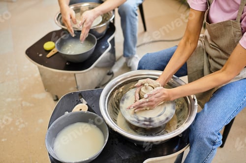 Preview: Creating beautiful pottery together at a vibrant art studio full of love and creativity