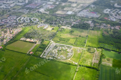 Preview: Tilt shift aerial view of Berlin