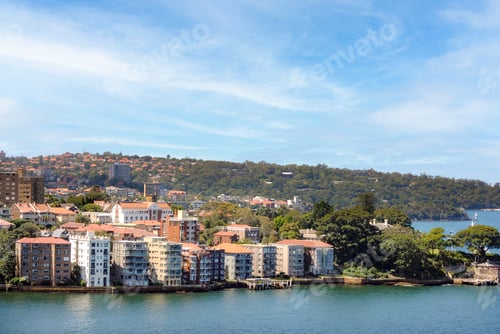 Preview: Beautiful waterfront residential buildings along the Sydney coastline
