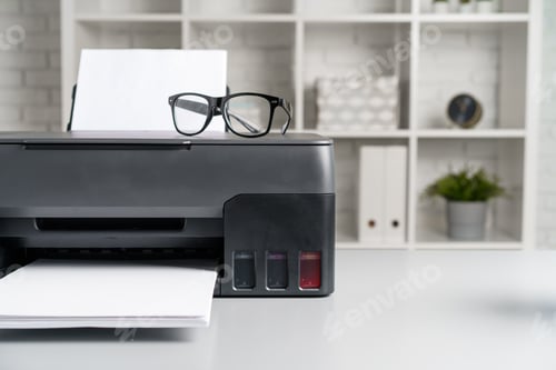 Preview: Photocopier machine for document printing in the office