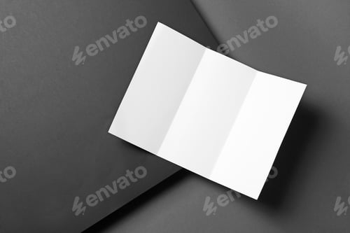 Preview: Empty flyer on dark background. Mockup for design