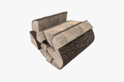 Preview: Stacked light wood logs