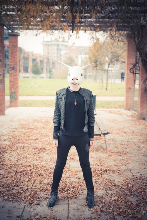 Preview: rabbit mask woman