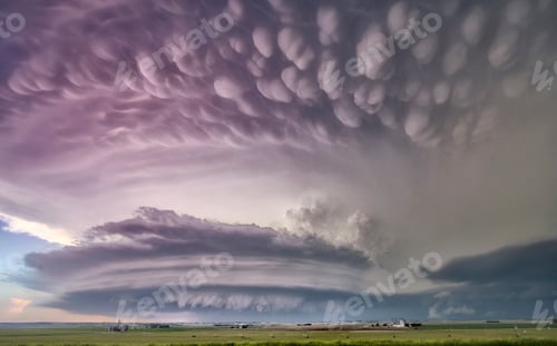 Preview: Dramatic storm clouds looming over open plains