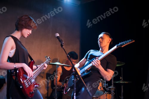 Preview: Musical band performing on stage