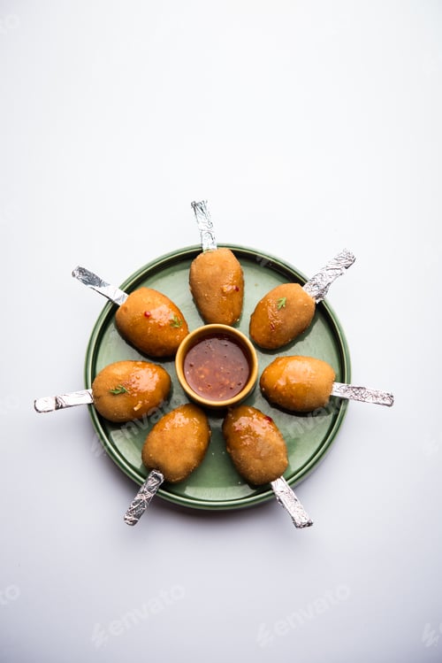Preview: Crispy Veg lollipop is an Indian snack food