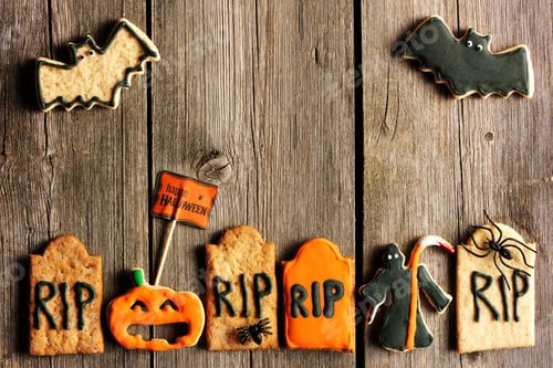 Preview: Halloween homemade gingerbread cookies