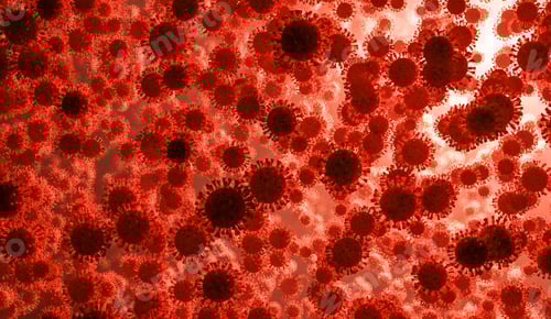 Preview: Coronavirus 2019-nCov novel coronavirus concept. Microscope virus close up.