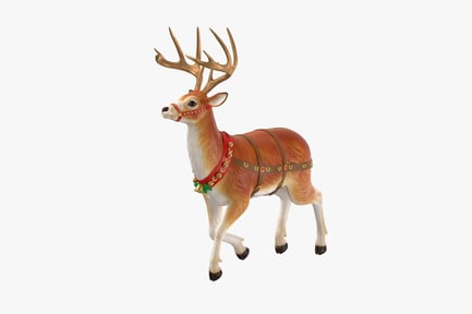 Preview: Standing Holiday Reindeer with Harness