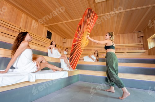 Preview: Sauna ritual performed by a master for group of people