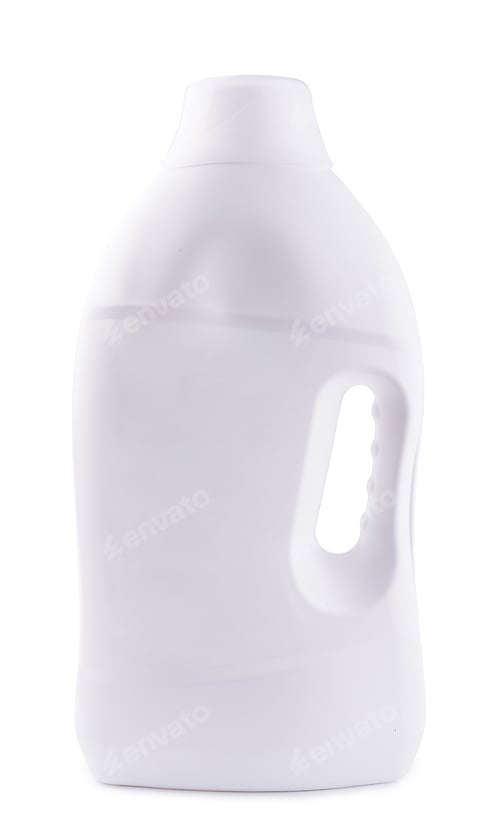 Preview: white detergent bottle for packaging isolated on white background