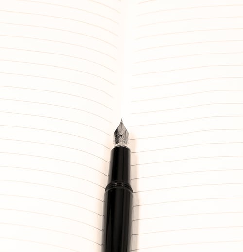 Preview: fountain pen and notebook