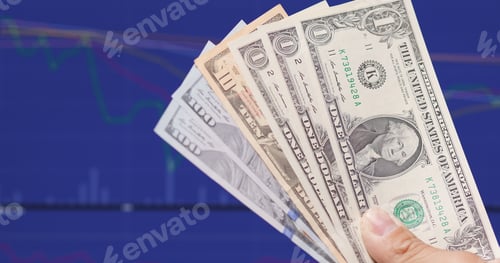 Preview: USD over blue screen showing rate