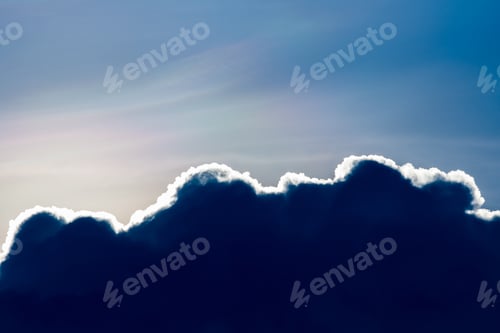 Preview: colorful dramatic sky with cloud at sunset.